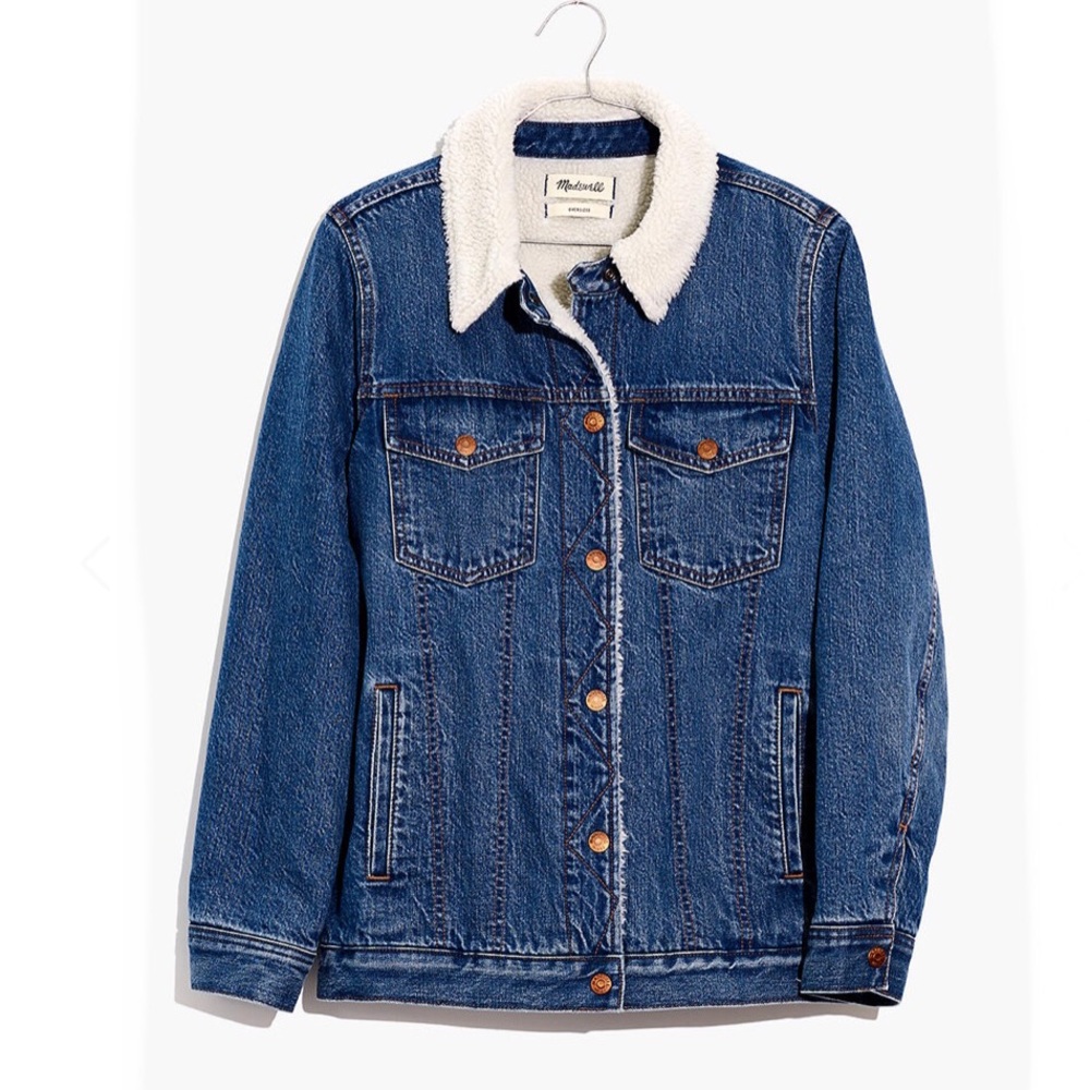 {Madewell} Oversized Denim Jacket in Donaway Wash Size L